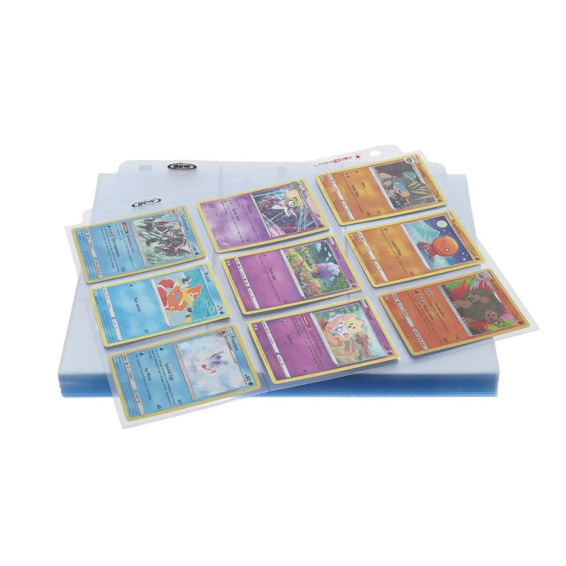 BCW LaserWeld® 9-Pocket Card Page 100 CT. Box