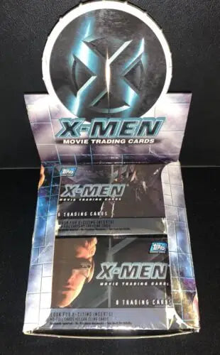 Sealed pack of 2000 Topps X-Men Movie Trading Cards featuring Marvel Comics characters