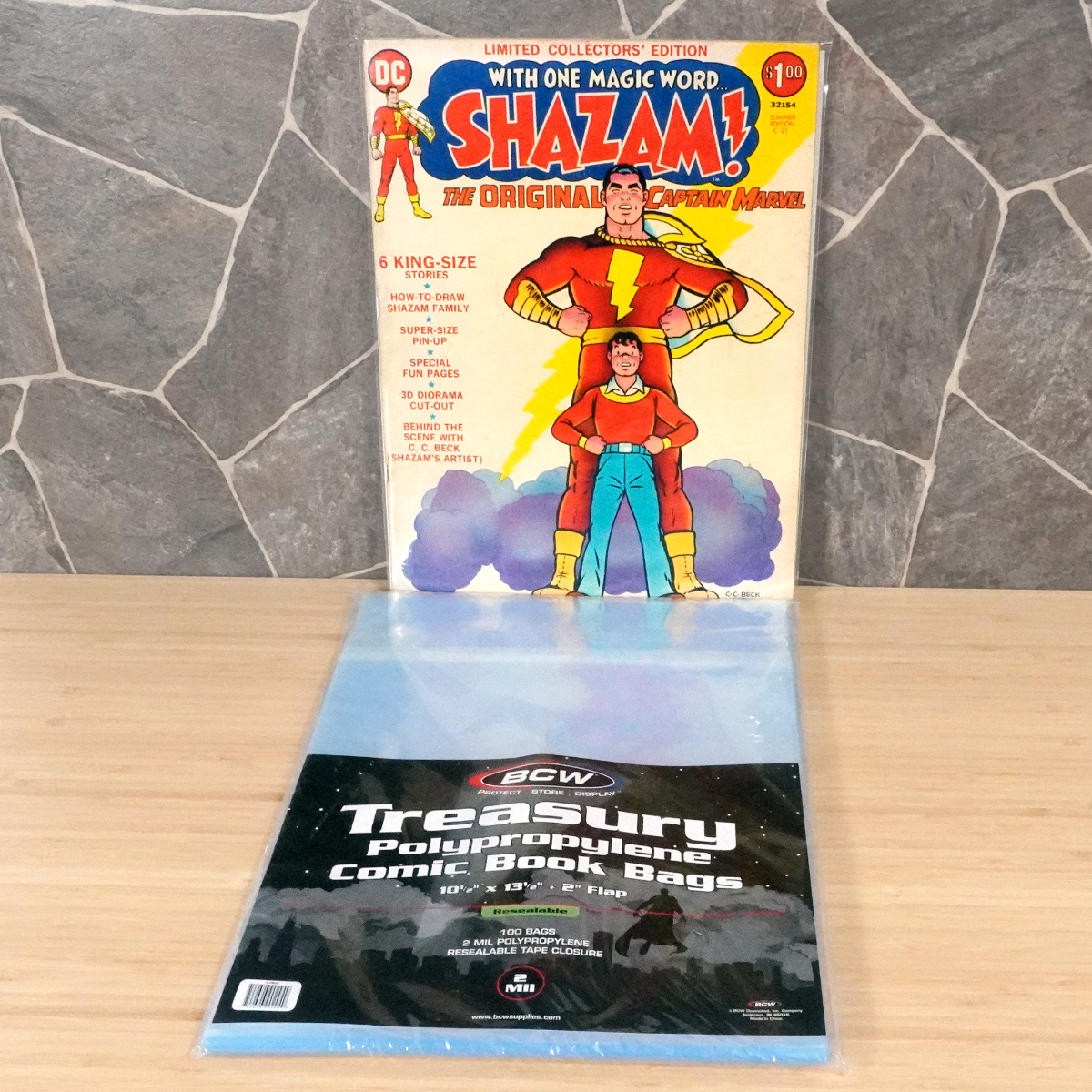 BCW Treasury Comic Book Magazine Reseable Bags - 100 Ct
