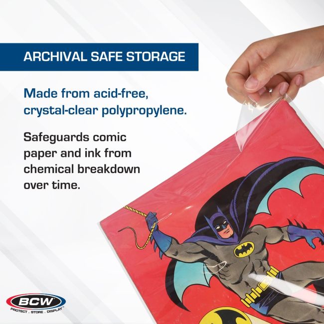 BCW Treasury Comic Book Magazine Reseable Bags - 100 Ct