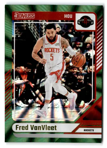 2024-25 Donruss Holo Green Laser #58 Fred VanVleet NM-MT Rockets ID:81274 - Basketball Card Single