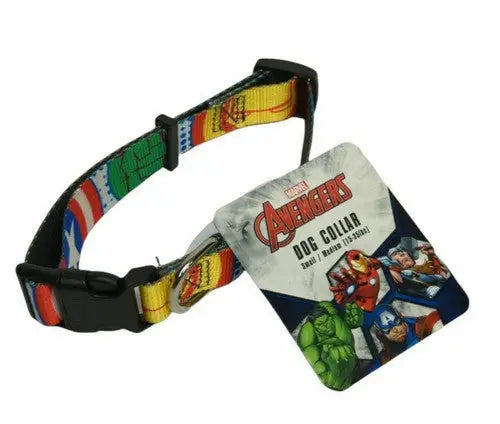 15 - 35 lbs Small/ Medium Avengers Dog Collar - Apparel