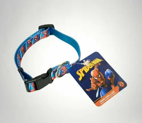 15 - 35 lbs Small Medium Spiderman Dog Collars - Apparel