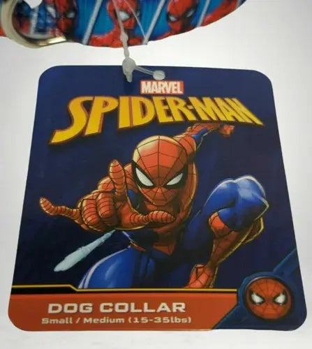 15 - 35 lbs Small Medium Spiderman Dog Collars - Apparel