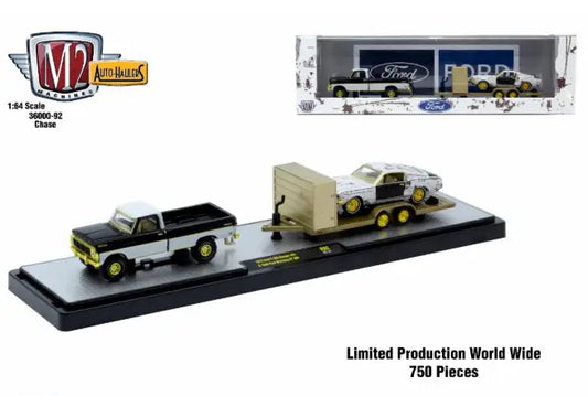 M2 Machines Auto Hauler 92 1972 Ford F250 Ranger 68 Ford Mustang GT CHASE - Collectibles