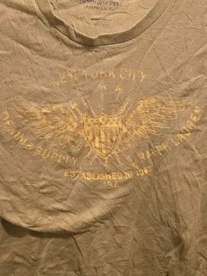 Denim & Supply Ralph Lauren T-Shirt Mens S Olive Graphic New York City Cotton - Apparel