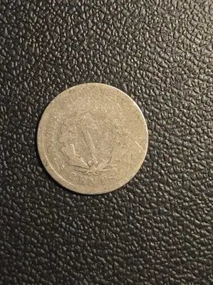 1901 USA 5 Cents Coin - Liberty Nickel - Very Good 75% Copper 25% Nickel