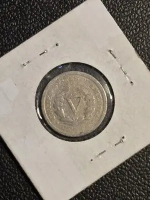 1910 Liberty Head V Nickel - US Five Cent Coin - Good Condition