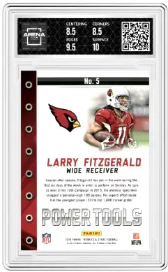 1911 Panini Rookies & Stars Power Tools Larry Fitzgerald #5 Arena Club 9 - Football Card Single