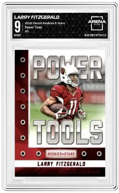 1911 Panini Rookies & Stars Power Tools Larry Fitzgerald #5 Arena Club 9 - Football Card Single