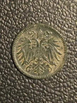 1914 Austria 1 Heller Austro-Hungarian Empire Bronze Coin - Franz Joseph
