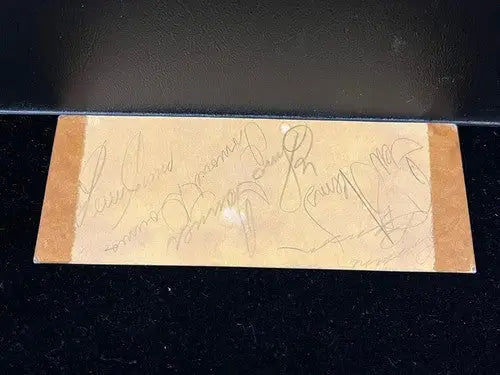 1942 Perry Como Elmo Tanner Ted Weems Signed Kentuckiana Food Show Ticket JSA
