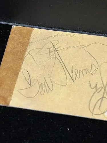 1942 Perry Como Elmo Tanner Ted Weems Signed Kentuckiana Food Show Ticket JSA