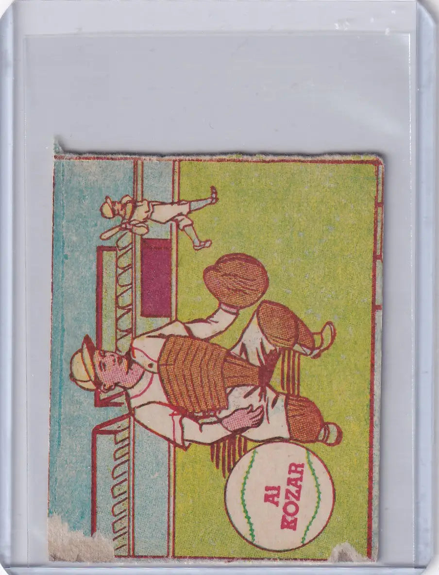 1943 R302-01 M.P. & Co Al Kozar - Washington Senators - Baseball Card Single