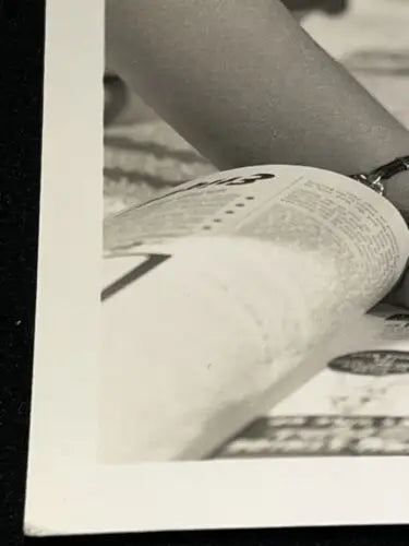 Open magazine page featuring Jane Powell in Hollywood, ideal for trading cards collectors