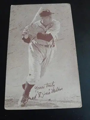 1947-66 Exhibits - W461 Fred ’Dixie’ Walker (RC). writing on blank back. VG