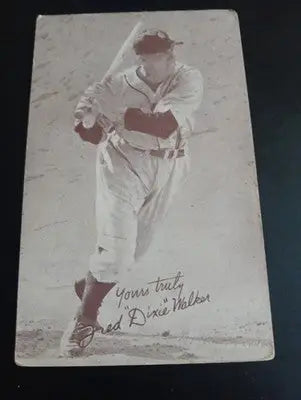1947-66 Exhibits - W461 Fred ’Dixie’ Walker (RC). writing on blank back. VG