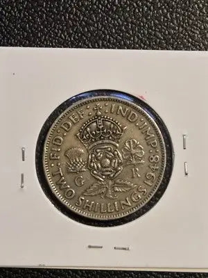 1948 Great Britain Two Shillings Florin King George VI VF