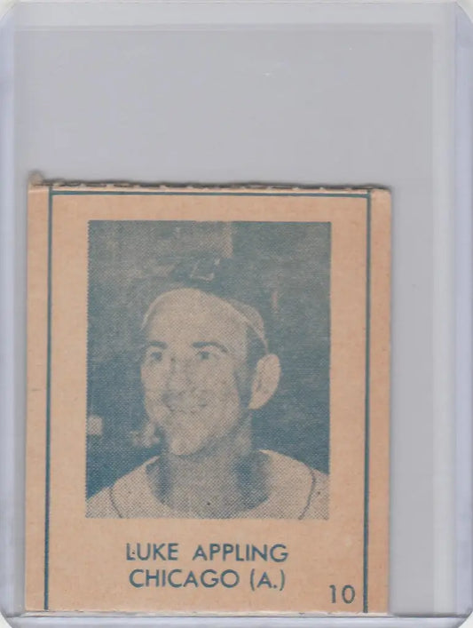 Vintage 1948 R346 Blue Tint Luke Appling Chicago White Sox baseball card