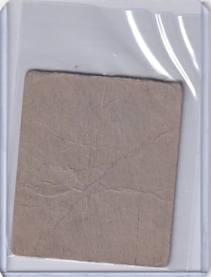 Square beige cardboard piece with creases from 1948 R346 Blue Tint Philadelphia Athletics