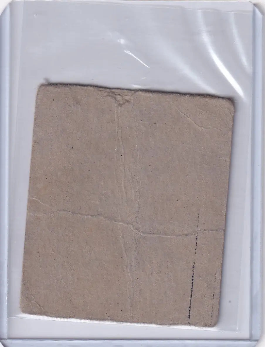 Beige cardboard square with creases on 1948 R346 Blue Tint #43 Bob Feller card