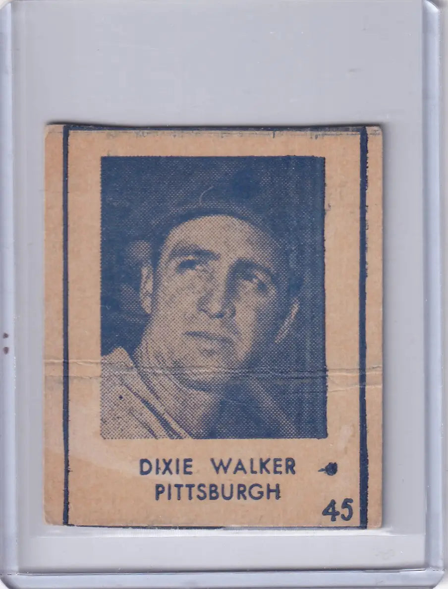 1948 R346 Blue Tint #45 Dixie Walker - Pittsburgh Pirates