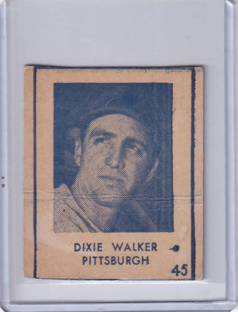 1948 R346 Blue Tint #45 Dixie Walker - Pittsburgh Pirates