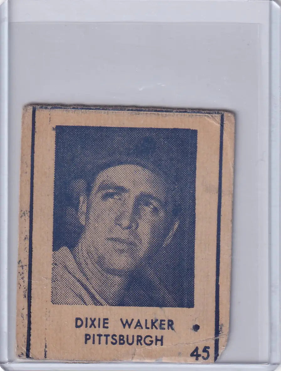 1948 R346 Blue Tint #45 Dixie Walker - Pittsburgh Pirates