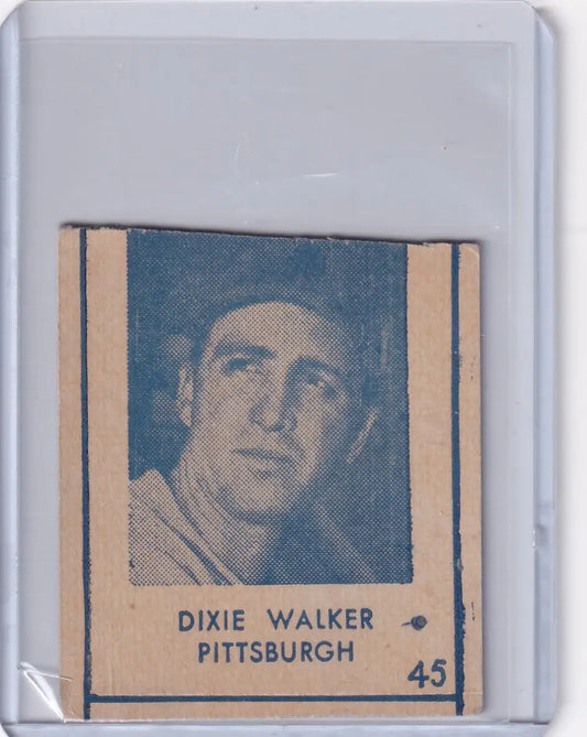 1948 R346 Blue Tint #45 Dixie Walker - Pittsburgh Pirates - Baseball Card Single