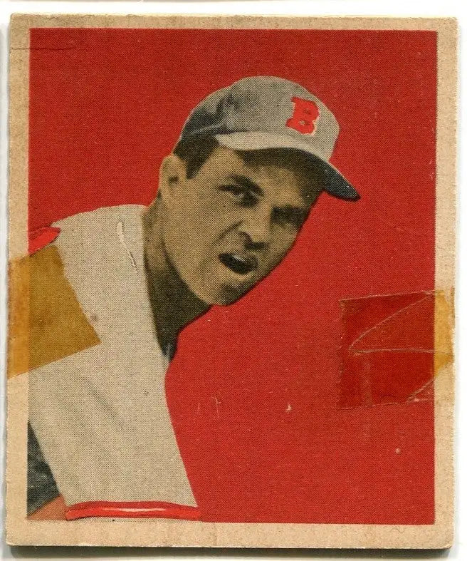 1949 Bowman #47 Johnny Sain Boston Braves Low Grade Tape - Baseball Card Single