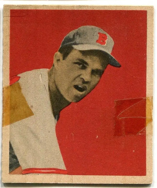 1949 Bowman #47 Johnny Sain Boston Braves Low Grade Tape - Baseball Card Single