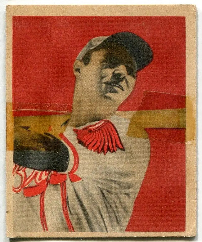 1949 Bowman #72 Tommy Holmes RC Boston Braves Low Grade Tape - Baseball Card Single