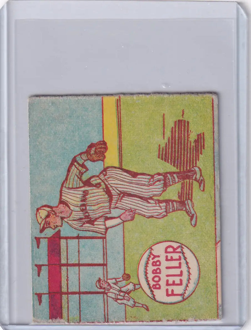 1949 R302-02 M.P. & Co #103 Bob Feller - Cleveland Indians - Baseball Card Single