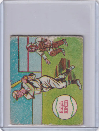 Vintage Ralph Kiner baseball card featuring Pittsburgh Pirates R302-02 product