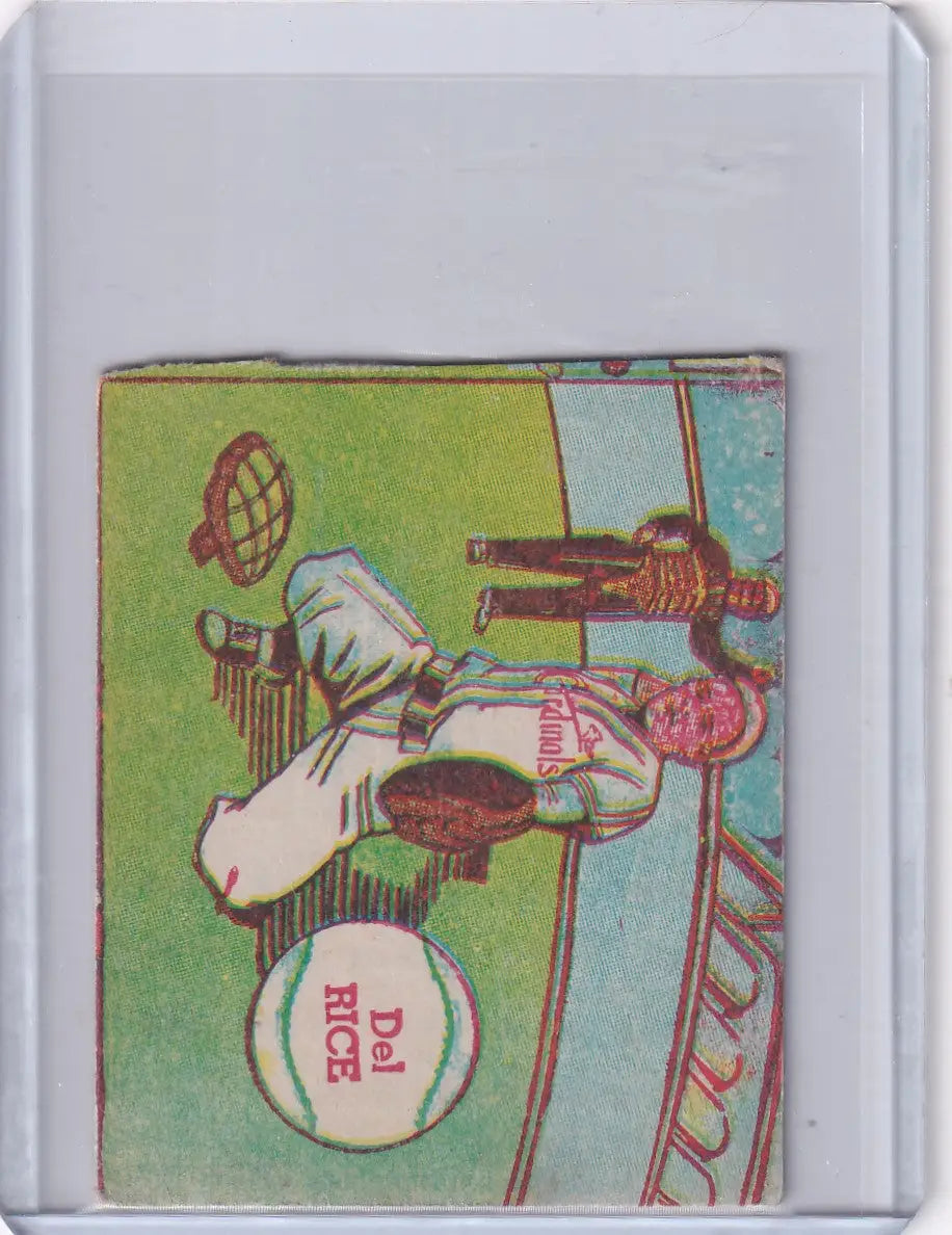 1949 R302-02 M.P. & Co #112 Del Rice - St Louis Cardinals