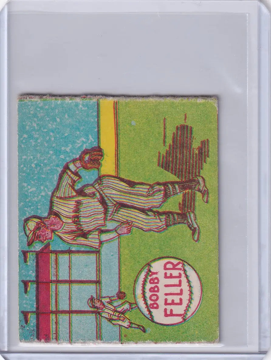 1949 R302-2 M.P. & Co. #103 Bob Feller Cleveland Indians - Baseball Card Single