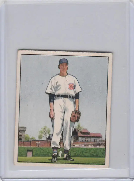 1950 Bowman #61 Bob Rush Chicago Cubs EXMT - Baseball Card Single