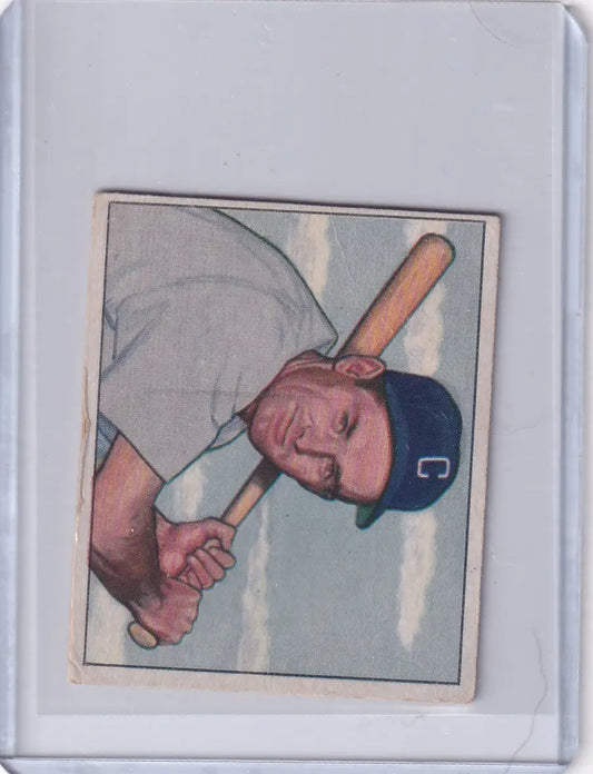 Vintage 1950 Bowman Baseball card of Floyd Baker in Chicago White Sox uniform