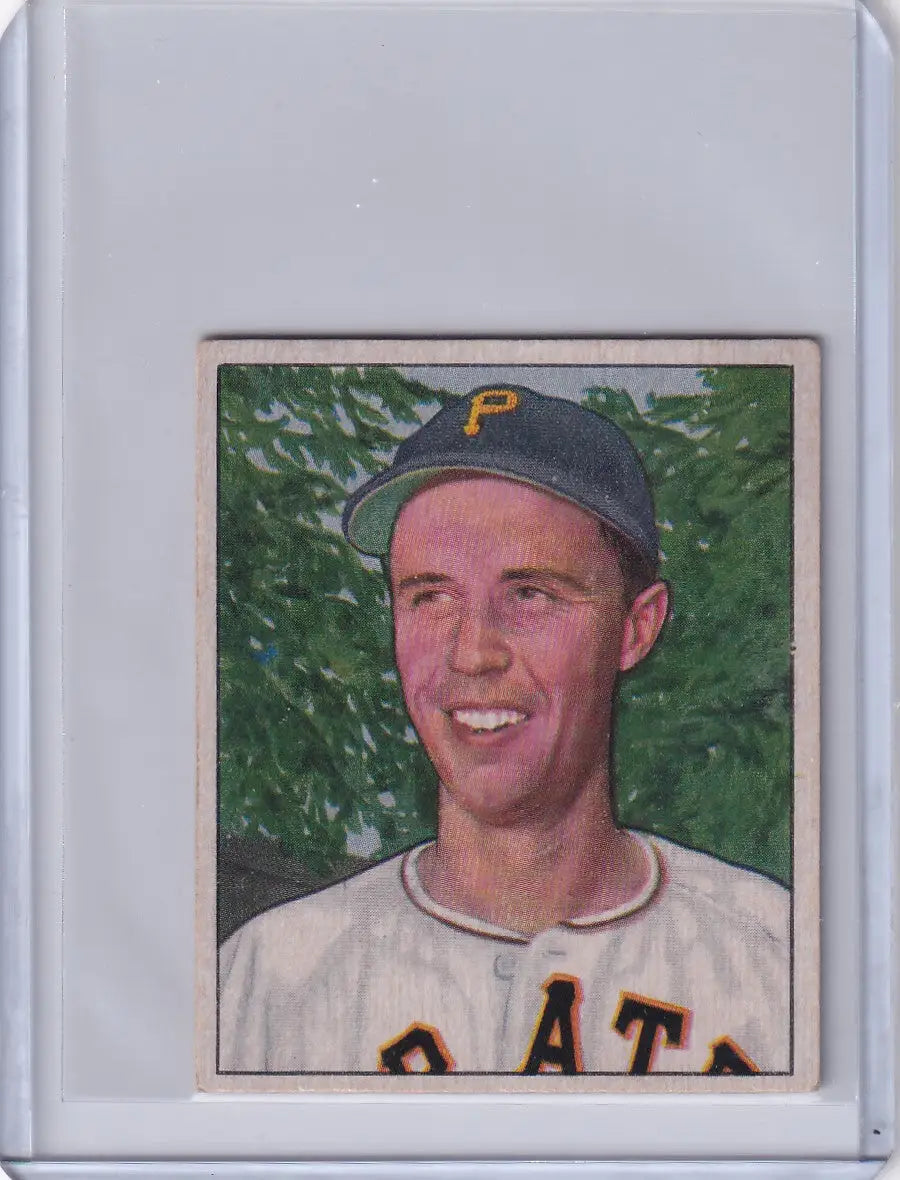 1950 Bowman Baseball #178 Ed Fitz Gerald - Pittsburgh Pirates - Baseball Card Single