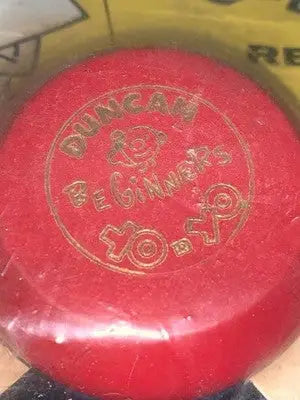 1950’s Vintage Duncan Yo-Yo Red & Blue Wood Beginners #44 NOS 29 Cents MISP