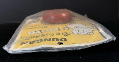 1950’s Vintage Duncan Yo-Yo Red & Blue Wood Beginners #44 NOS 29 Cents MISP