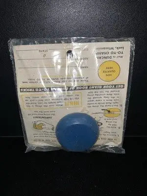 1950’s Vintage Duncan Yo-Yo Red & Blue Wood Beginners #44 NOS 29 Cents MISP - Action Figure & Toy