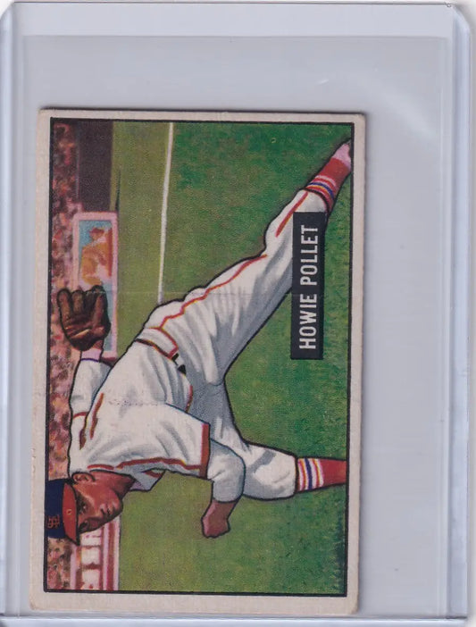 1951 Bowman Baseball #263 Howie Pollet card featuring Pittsburgh Pirates memorabilia