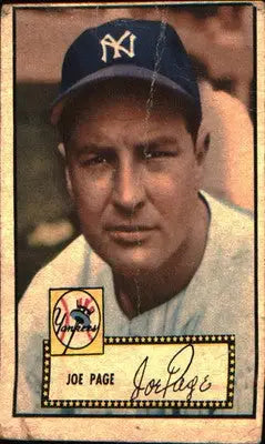 1952 Topps #48b Joe Page - Baseball Card Single
