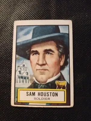 1952 Topps Look N See - Sam Houston #61. VG+ - Non-Sports Card Single
