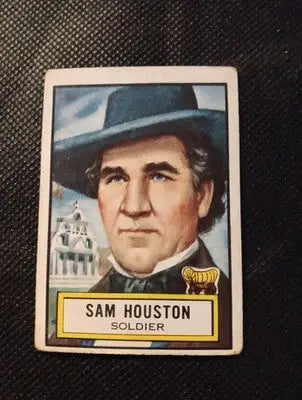 1952 Topps Look N See - Sam Houston #61. VG+ - Non-Sports Card Single