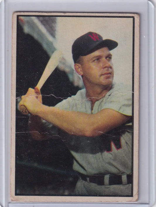 1953 Bowman Color #109 Ken Wood - Washington Senators - Baseball Card Single