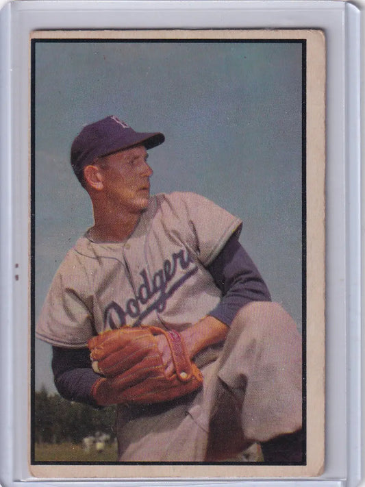 1953 Bowman Color #129 Russ Meyer - Brooklyn Dodgers - Baseball Card Single