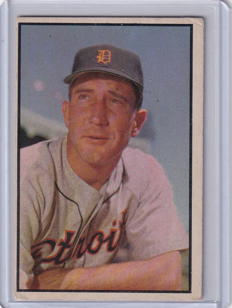 1953 Bowman Color #132 Fred Hutchinson - Detroit Tigers