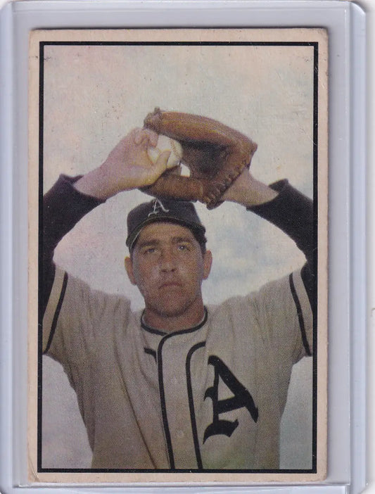 1953 Bowman Color #150 Carl Scheib - Philadelphia Athletics - Baseball Card Single